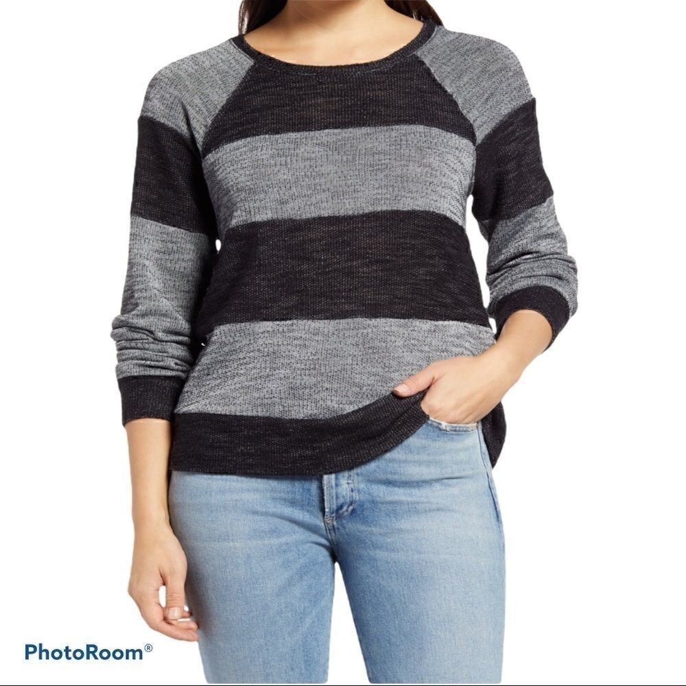 Everleigh stripe sweater NWT XXS
